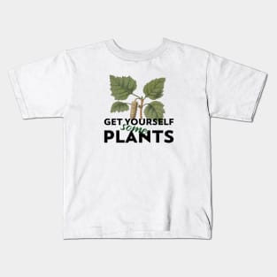 Plants Leaf Garden Blume Design Kids T-Shirt